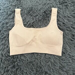 pale pink sports bra (part of a set)